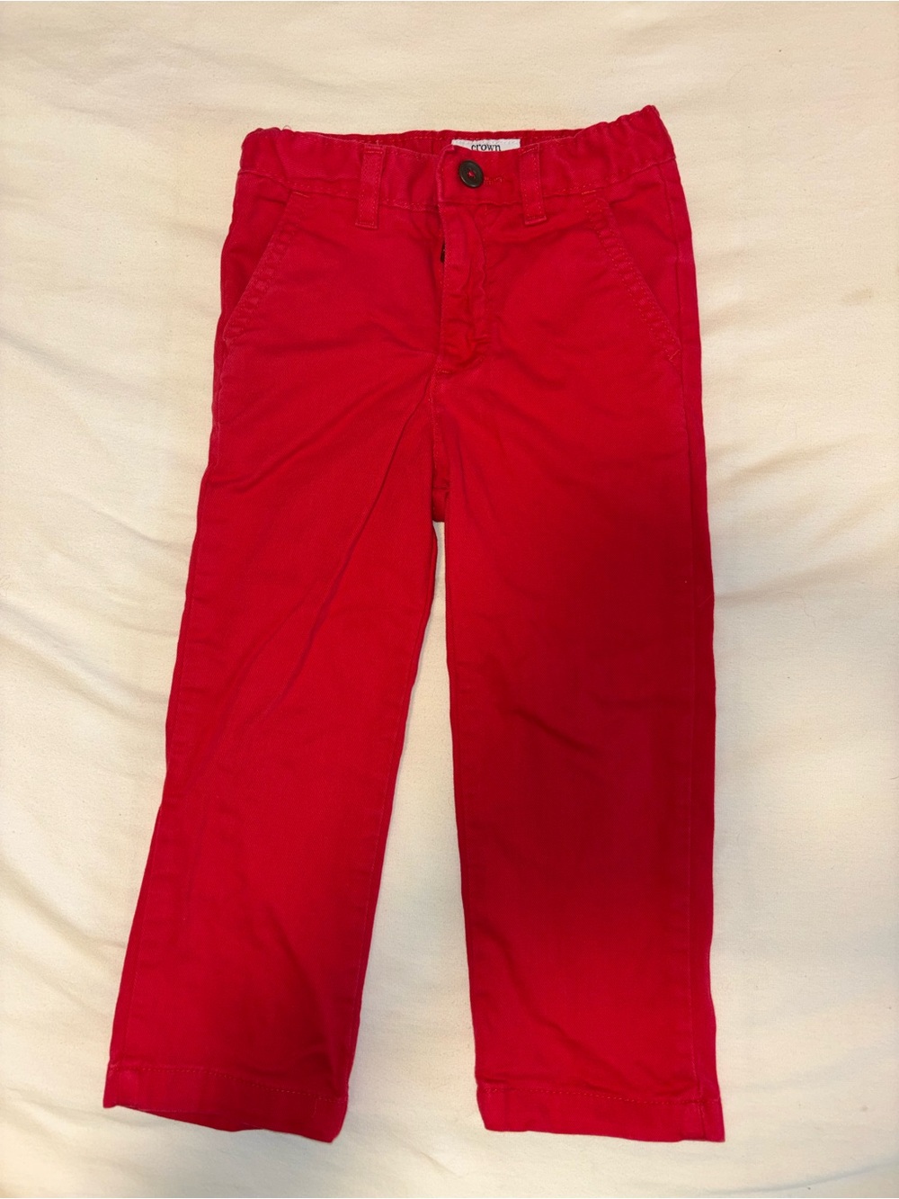 crown & ivy Bright Red Casual Kids' Pants